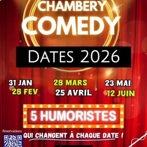 SOIREE HUMOUR ET SPECTACLE A CHAMBERY SALLE JEAN RENOIR