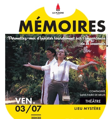 Mémoires, permettez-moi d'insister lourdement sur l'importance de se souvenir