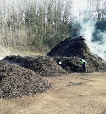Visite de la plateforme de compostage des biodéchets alimentaires de Chambéry