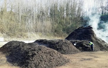 Visite de la plateforme de compostage des biodéchets alimentaires de Chambéry