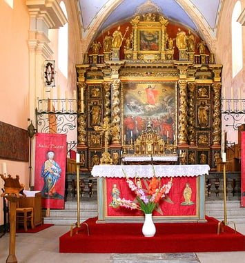 Visite guidée de l'église baroque Saint-Pierre et son Trésor
