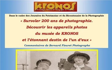 Survoler 200 ans de photographie. Découvrir les appareils photo du musée Kronos et l'étonnant destin de l'un d'eux