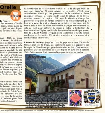 Les écoles d'Orelle autrefois