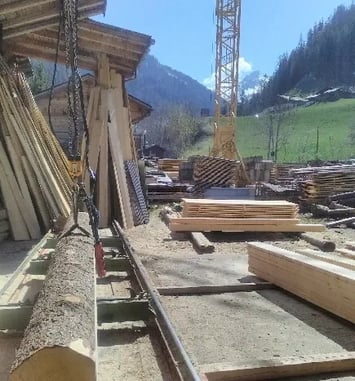 Visite de la scierie d'Arêches