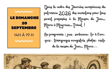 Animations pour tous à la Maison de Jean-Marie à Meyrieux-Trouet
